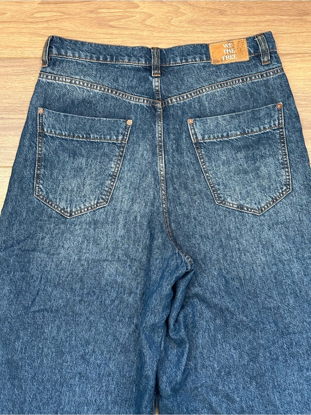 We the Free Old West Slouchy High Rise Wide Leg Size 31 Short - Picture 11 of 16